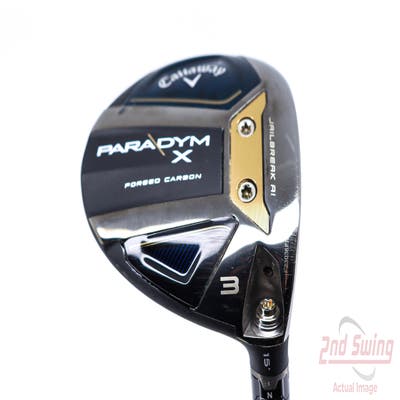 Callaway Paradym X Fairway Wood 3 Wood 3W 15° PX HZRDUS Silver Gen4 60 Graphite Regular Right Handed 43.5in