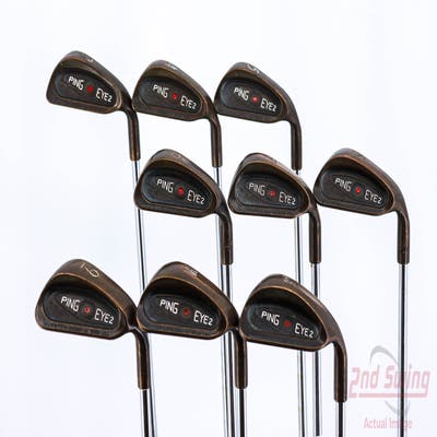 Ping Eye 2 Beryllium Copper Iron Set 3-PW SW Stock Steel Shaft Steel Stiff Right Handed Red dot 39.0in