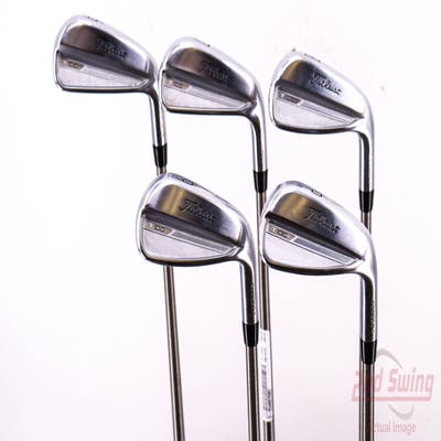 Titleist 2023 T100 Iron Set 6-PW Aerotech SteelFiber i110cw Graphite Stiff Right Handed 38.0in