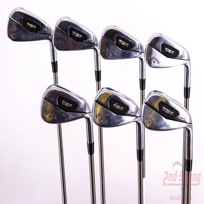 Callaway Rogue ST Pro Iron Set 5-PW AW Aerotech SteelFiber fc80 Graphite Regular Right Handed 38.0in