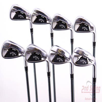 Callaway Apex DCB 21 Iron Set 4-PW AW UST Mamiya Recoil 65 Dart Graphite Senior Right Handed 38.0in