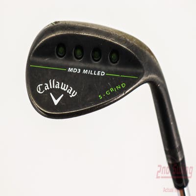 Callaway MD3 Milled Black S-Grind Wedge Lob LW 60° 9 Deg Bounce S Grind Stock Steel Shaft Steel Wedge Flex Right Handed 35.0in