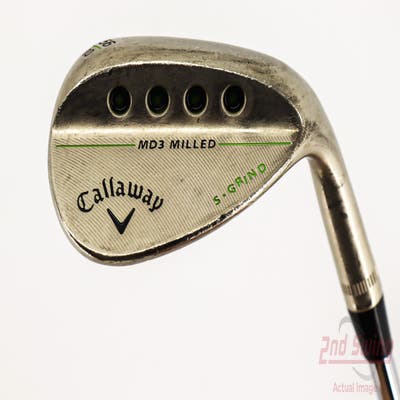 Callaway MD3 Milled Chrome S-Grind Wedge Sand SW 56° 10 Deg Bounce S Grind True Temper Dynamic Gold Steel Wedge Flex Right Handed 35.25in