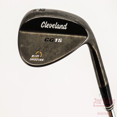 Cleveland CG15 Black Pearl Wedge Gap GW 52° 10 Deg Bounce Cleveland Traction Wedge Steel Wedge Flex Right Handed 35.75in