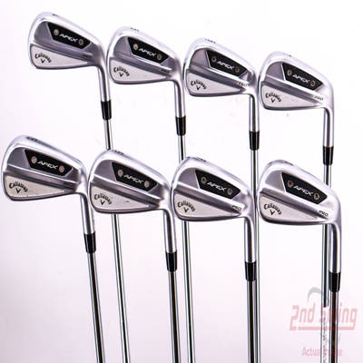 Callaway Apex Pro 24 Iron Set 4-PW AW Dynamic Gold Tour Issue S400 Steel Stiff Right Handed 38.5in