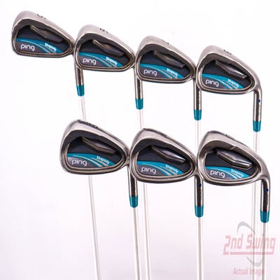 Ping Rhapsody Iron Set 5-PW AW Ping ULT 220i Ultra Lite Graphite Ladies Right Handed Blue Dot 36.5in