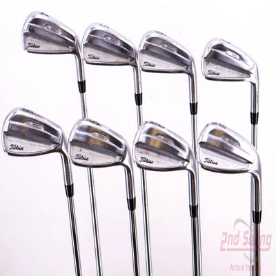 Titleist 2021 T100 Iron Set 4-PW GW True Temper AMT White S300 Steel Stiff Right Handed 38.0in