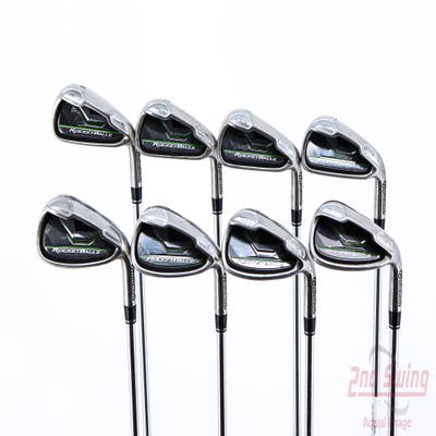 TaylorMade Rocketballz HL Iron Set 4-PW AW Stock Steel Shaft Steel Regular Right Handed 38.75in