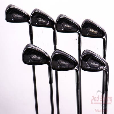 Titleist 718 AP3 Black Iron Set 4-PW Stock Steel Shaft Steel Stiff Right Handed 40.0in