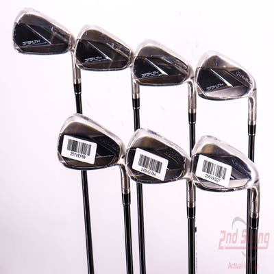 Mint TaylorMade Stealth Iron Set 5-PW AW Fujikura Ventus Red 5 Graphite Senior Right Handed 38.5in