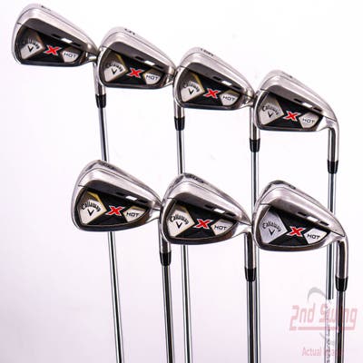 Callaway 2013 X Hot Iron Set 4-PW True Temper Speed Step 85 Steel Stiff Right Handed 38.75in