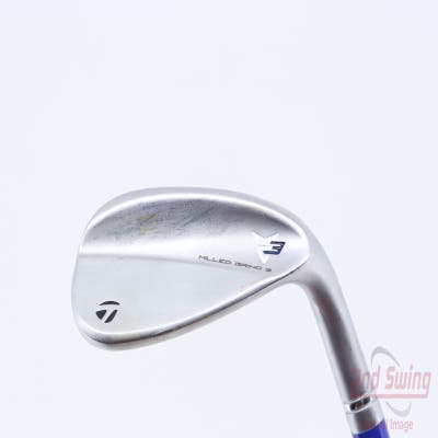 TaylorMade Milled Grind 3 Raw Chrome Wedge Gap GW 52° 9 Deg Bounce True Concept Graphite Wedge Flex Right Handed 36.5in