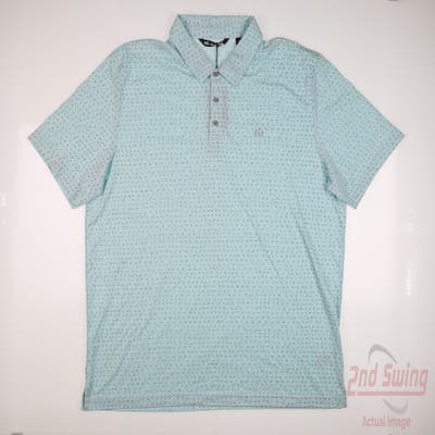 New W/ Logo Mens Travis Mathew Polo XX-Large XXL Green MSRP $95