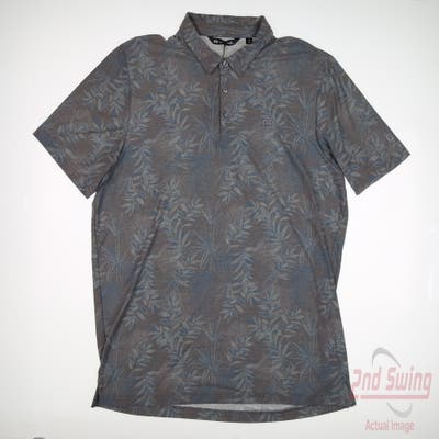 New W/ Logo Mens Travis Mathew Polo XX-Large XXL Gray MSRP $95