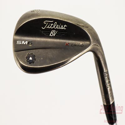 Titleist Vokey SM6 Steel Grey Wedge Lob LW 58° 12 Deg Bounce K Grind FST KBS Tour C-Taper 120 Steel Stiff Right Handed 35.75in