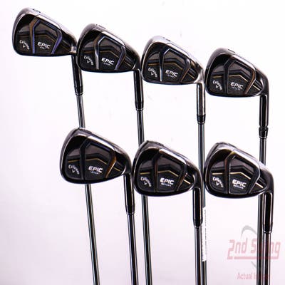 Callaway EPIC Star Iron Set 5-PW AW Mitsubishi Grand Bassara i55 Graphite Stiff Right Handed 39.25in