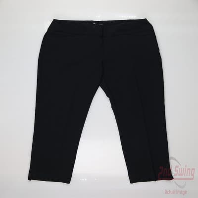 New Womens IBKUL Pants 6 x Black MSRP $90