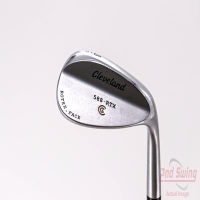 Cleveland 588 RTX Satin Chrome Wedge Lob LW 58° 12 Deg Bounce True Temper Dynamic Gold Steel Wedge Flex Right Handed 35.25in