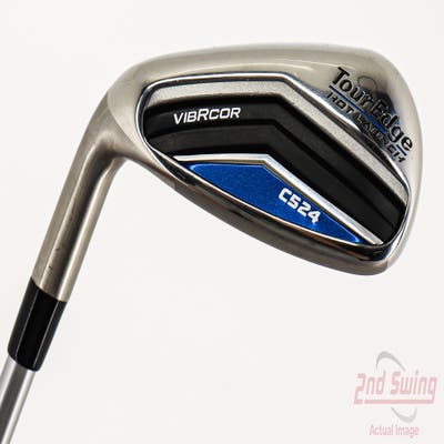 Tour Edge Hot Launch C524 Single Iron Pitching Wedge PW Aldila Ascent Blue 55 Graphite Senior Left Handed 35.75in