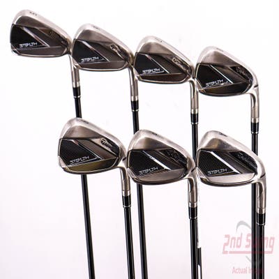 TaylorMade Stealth Iron Set 5-PW AW Fujikura Ventus Red 6 Graphite Regular Right Handed 38.5in