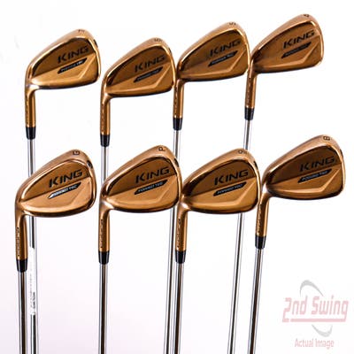 Cobra KING Forged Tec Copper Iron Set 4-PW GW True Temper XP 95 S300 Steel Stiff Left Handed 38.5in