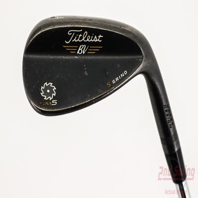 Titleist Vokey SM5 Raw Black Wedge Sand SW 54° 10 Deg Bounce S Grind Stock Steel Shaft Steel Wedge Flex Right Handed 35.25in