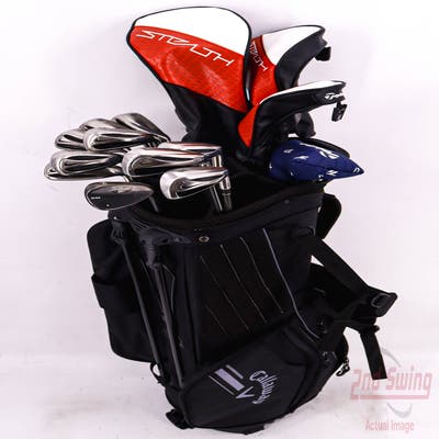 Complete Set of Men's Nike Cobra Cleveland Ping Golf Clubs + Callaway Stand Bag - Right Hand Stiff Flex Graphite Shafts