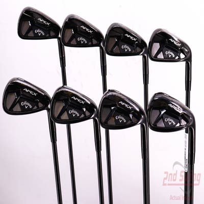 Callaway Apex 21 Black Iron Set 4-PW AW True Temper Elevate MPH 95 Blk Steel Stiff Right Handed 38.0in