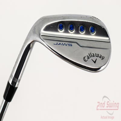 Callaway Jaws MD5 Platinum Chrome Wedge Lob LW 60° 10 Deg Bounce S Grind Stock Steel Shaft Steel Wedge Flex Left Handed 35.0in