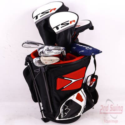 Complete Set of Men's Tour Edge Cobra Callaway TaylorMade Titleist Ping Golf Clubs + Sun Mountain Stand Bag - Right Hand Regular Flex Steel Shafts