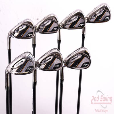 Callaway Mavrik Max Womens Iron Set 5-PW SW UST Mamiya Helium Black 5 Graphite Ladies Left Handed 36.25in