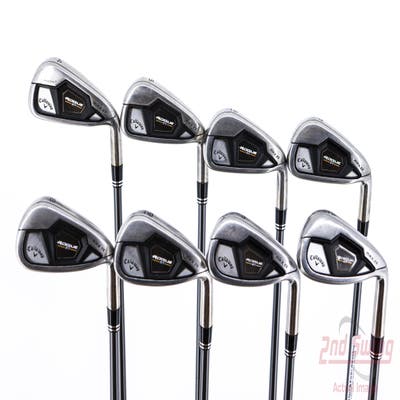 Callaway Rogue ST Max OS Iron Set 4-PW AW Aldila Synergy Blue 50 Graphite Stiff Right Handed 38.0in