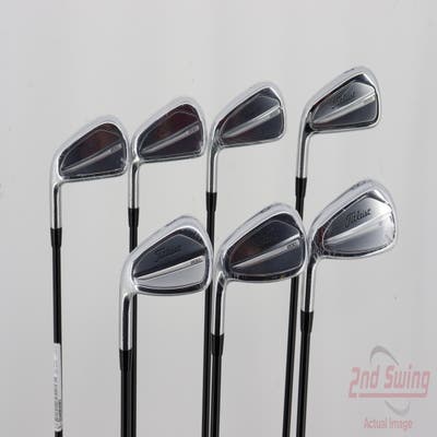 Mint Titleist 2023 T200 Iron Set 4-PW True Temper AMT Black S300 Steel Stiff Left Handed 38.0in