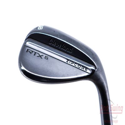 Cleveland RTX 6 ZipCore Black Satin Wedge Lob LW 58° 6 Deg Bounce FST KBS Tour Steel Stiff Right Handed 35.0in