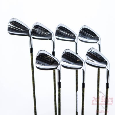 TaylorMade P-790 Iron Set 5-PW AW Paderson Kevlar Ballistic KG80 Graphite Stiff Right Handed 38.0in