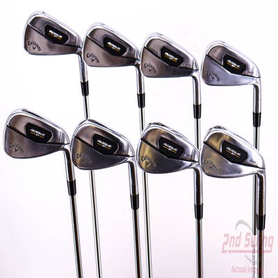 Callaway Rogue ST Pro Iron Set 4-PW AW Project X RIFLE 105 Flighted Steel Regular Right Handed 38.25in