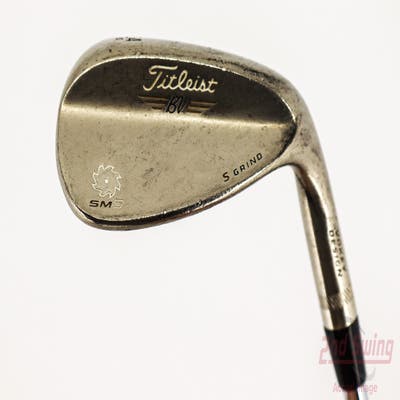 Titleist Vokey SM5 Tour Chrome Wedge Sand SW 54° 10 Deg Bounce S Grind Titleist SM5 BV Steel Wedge Flex Right Handed 36.5in