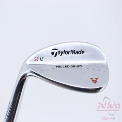 TaylorMade Milled Grind Satin Chrome Wedge Sand SW 56° 12 Deg Bounce True Temper Dynamic Gold Steel Wedge Flex Left Handed 35.0in