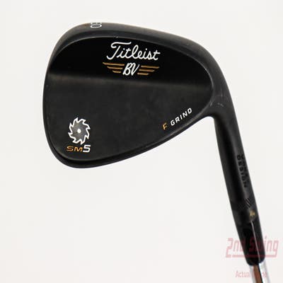 Titleist Vokey SM5 Raw Black Wedge Gap GW 50° 12 Deg Bounce F Grind Stock Steel Shaft Steel Wedge Flex Right Handed 35.75in