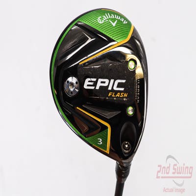 Callaway EPIC Flash Fairway Wood 3 Wood 3W 15° PX HZRDUS Smoke Black 70 Graphite Stiff Right Handed 43.25in