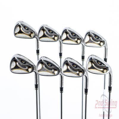 TaylorMade R7 Iron Set 4-PW AW TM T-Step 90 Steel Stiff Right Handed 38.5in