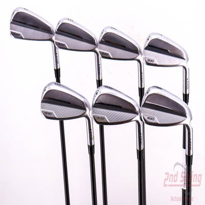 Ping i530 Iron Set 4-PW FST KBS C-Taper Matte Steel Stiff Right Handed Black Dot 38.5in