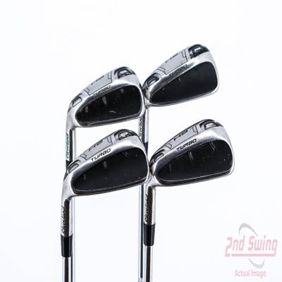 Cleveland Launcher HB Turbo Iron Set 8-PW GW True Temper Dynamic Gold DST98 Steel Stiff Left Handed 37.0in