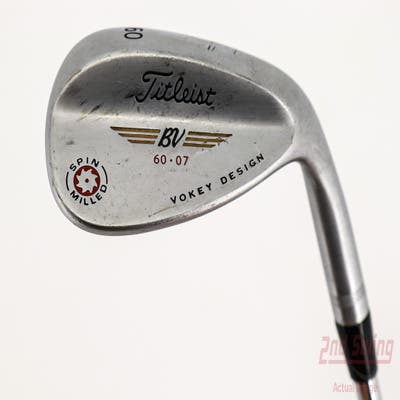 Titleist 2009 Vokey Spin Milled Chrome Wedge Lob LW 60° 7 Deg Bounce Titleist Vokey BV Steel Wedge Flex Right Handed 35.0in