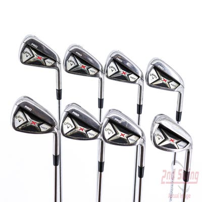 Callaway 2013 X Hot Pro Iron Set 4-PW AW Project X Rifle 5.5 Steel Regular Right Handed 37.5in