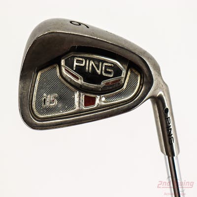 Ping i15 Single Iron 6 Iron Ping AWT Steel Regular Right Handed Black Dot 37.0in