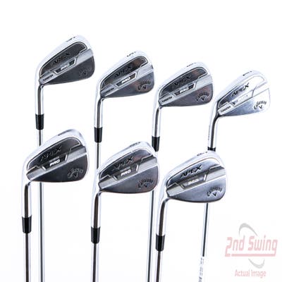 Callaway Apex Pro 21 Iron Set 4-PW Project X IO 6.0 Steel Stiff Left Handed 38.5in