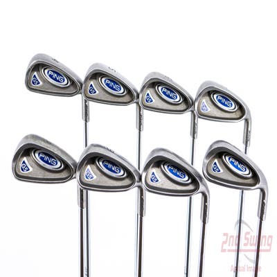 Ping G5 Iron Set 4-PW AW Stock Steel Shaft Steel Stiff Right Handed White Dot 38.5in