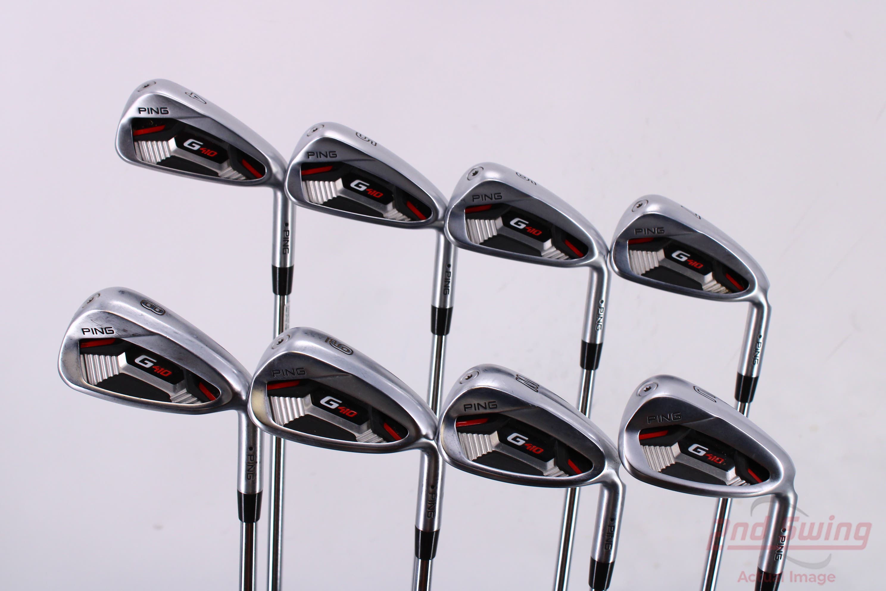 Ping G410 Iron Set 4-PW GW AWT 2.0 Steel Regular Right Handed Black Dot ...