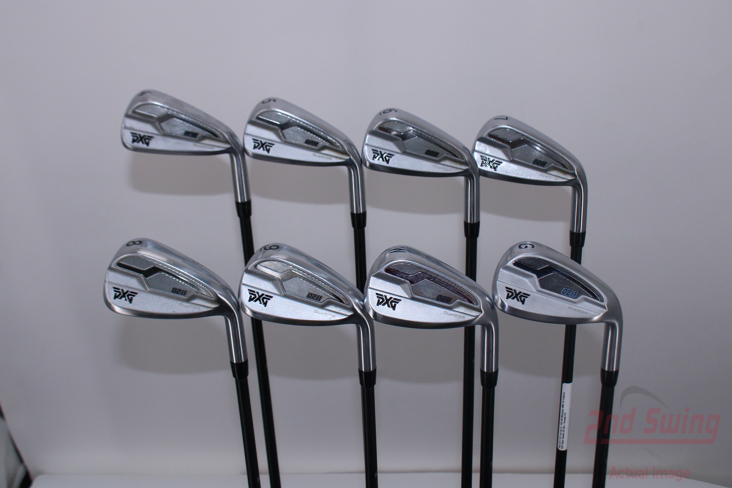 PXG 0211 DC Iron Set 4-PW GW Mitsubishi MMT 80 Graphite Stiff Right Handed  38.25in